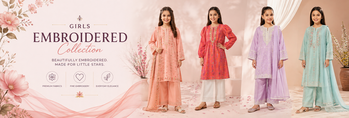 Girls Embroidered