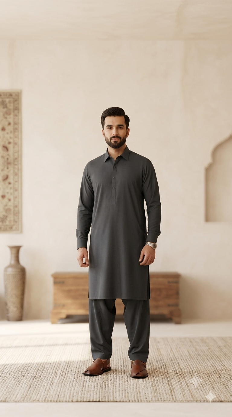 Senetor Blended Unstitched Suit - Grey