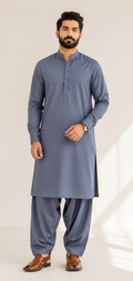 Senetor Blended Unstitched Suit – Navy Blue
