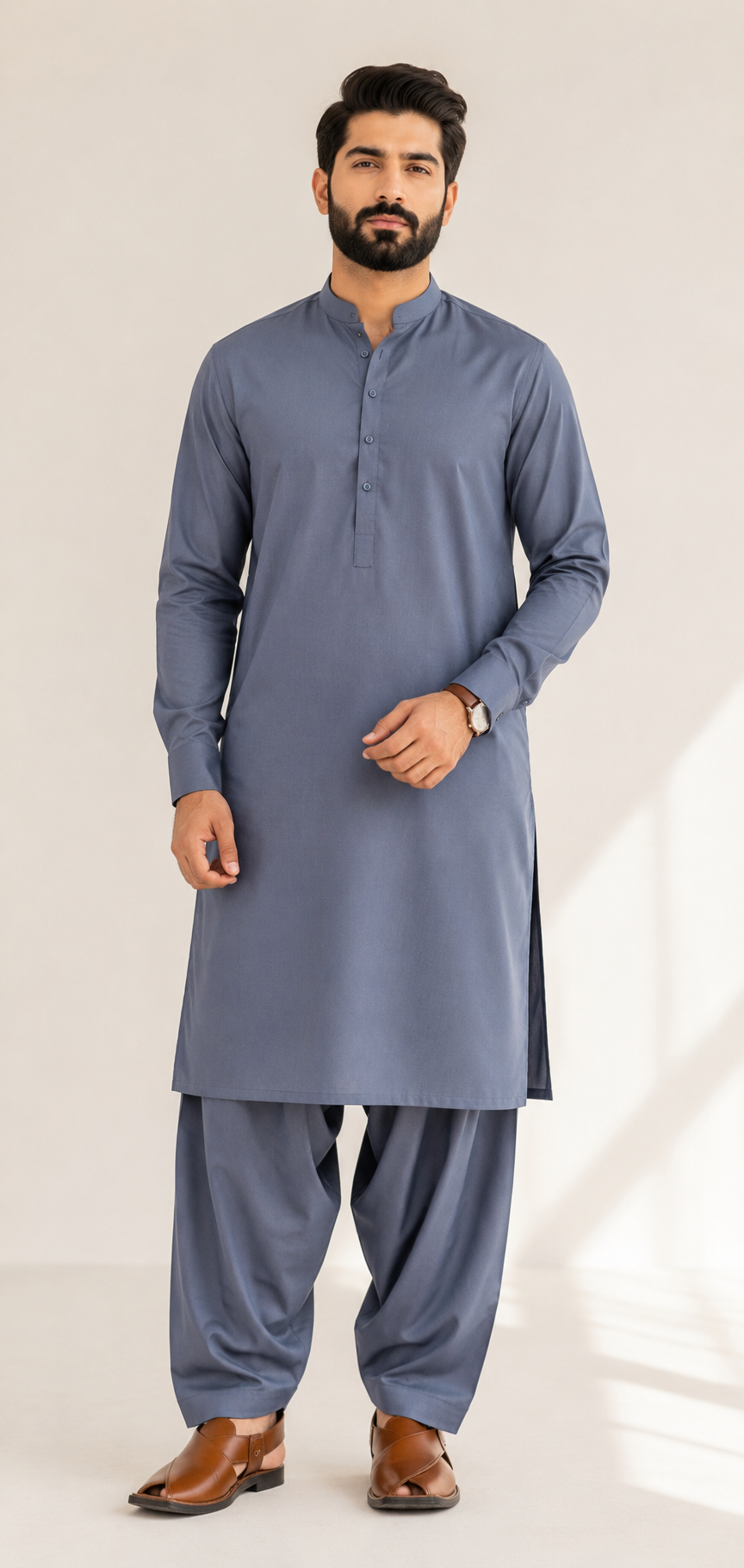 Senetor Blended Unstitched Suit – Navy Blue