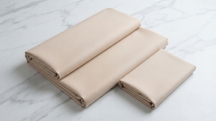 Saharp Pick Collection Blended Unstitched Suit - Beige
