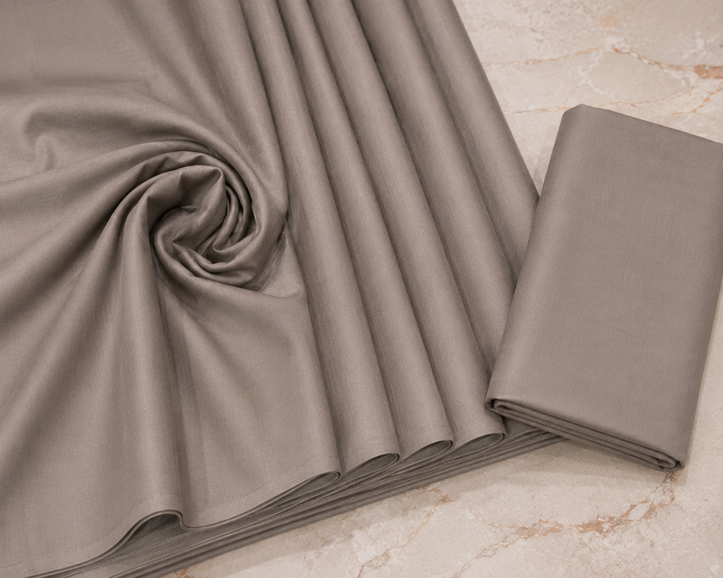 Germany Swiss Blended Unstitched Suit Creamy