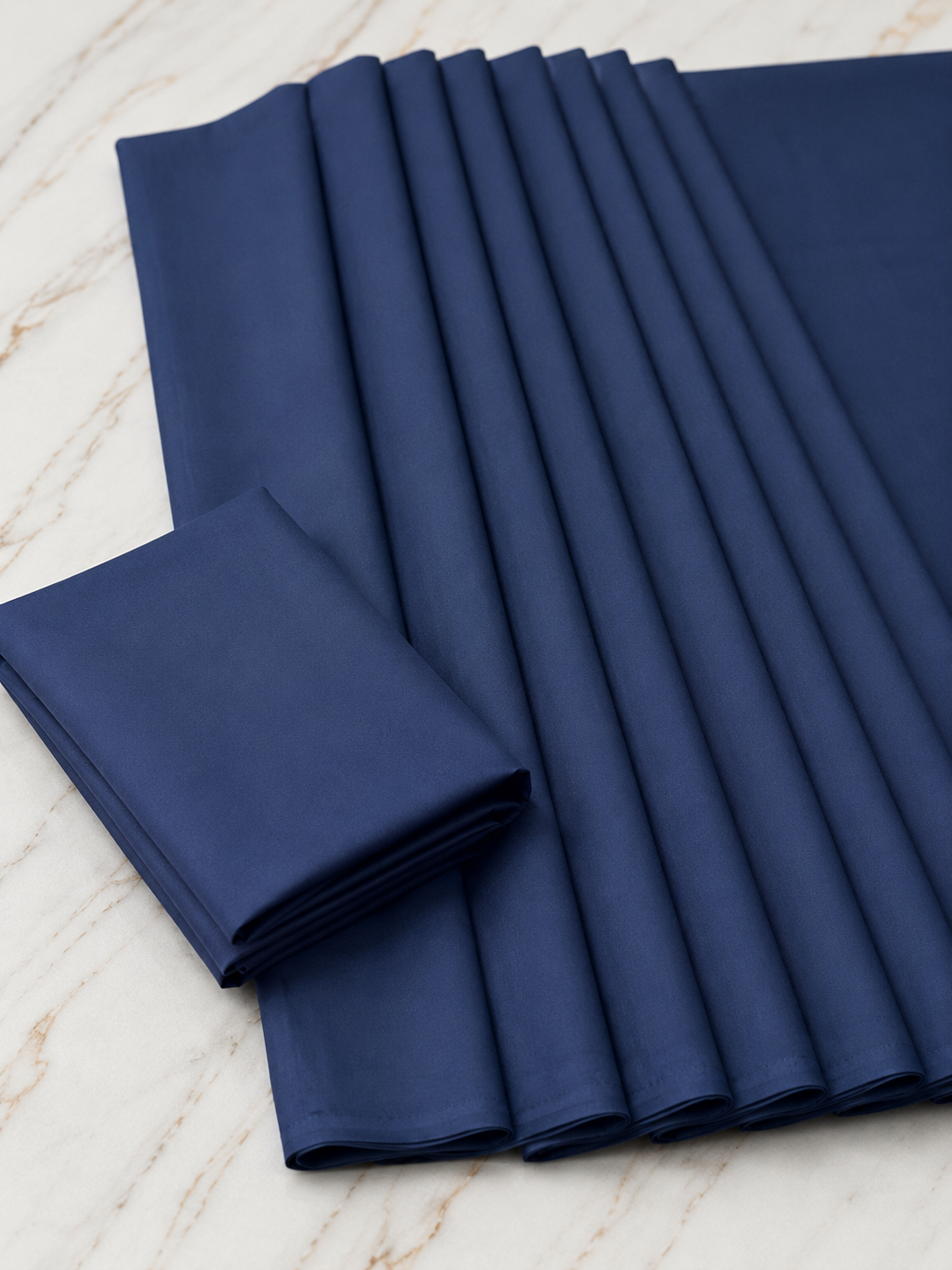 Germany Swiss Blended Unstitched Suit Navy Blue