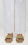 Women White Lawn Trouser - OWESP-2206033