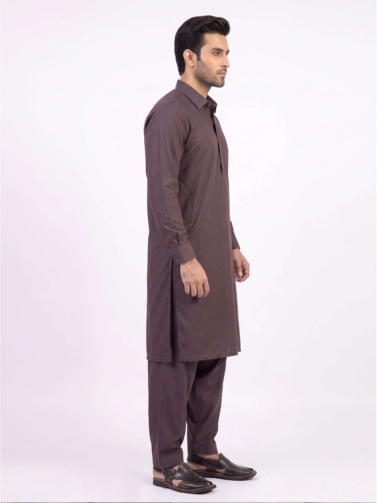 Mens Unstitched Star Space Cotton Maroon_SQ-021
