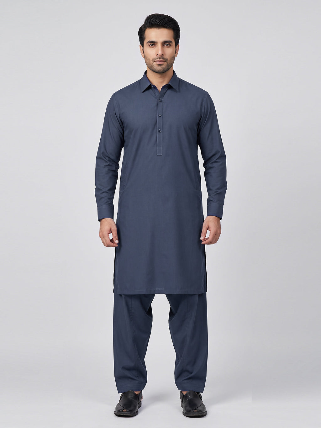 Mens Unstitched Star Sparkle Cotton Navy Blue_OMUS-2211101-1