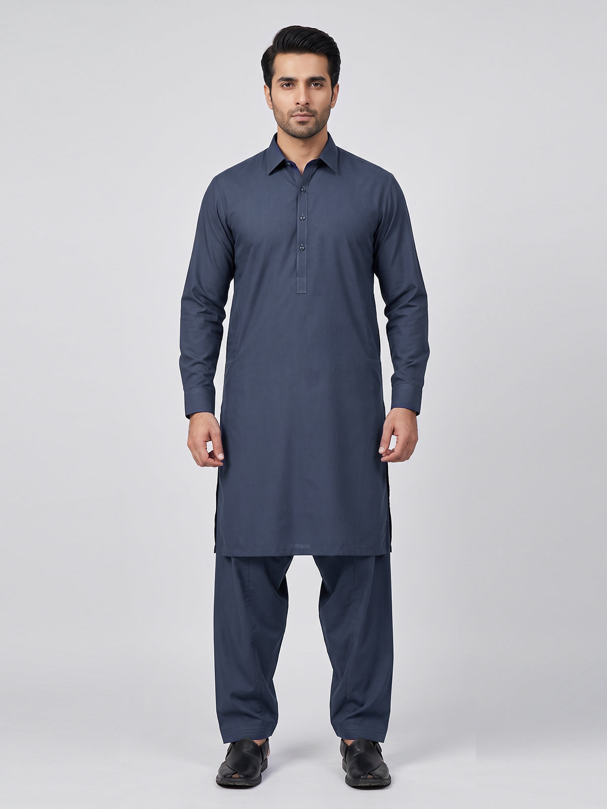 Mens Unstitched Star Sparkle Cotton Navy Blue_OMUS-2211101-1