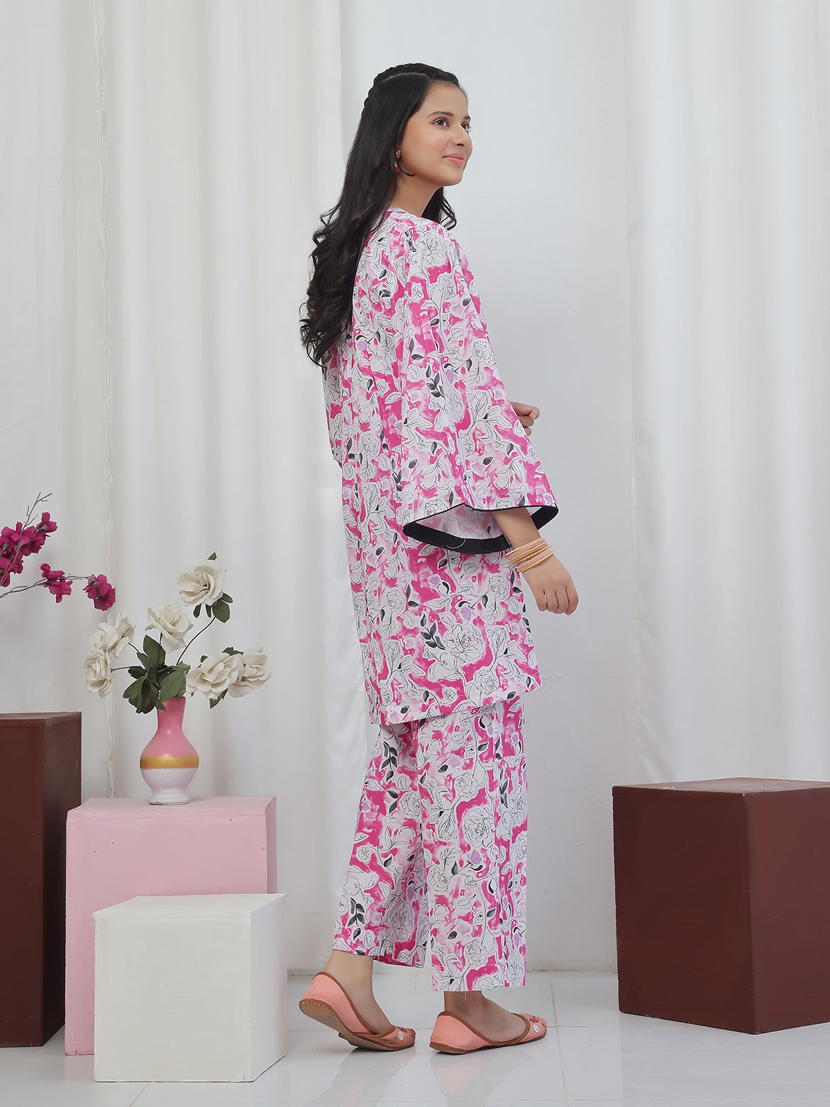 2Pc Printed Pret Shirt Trouser Lawn Atishi - OG2P-2506002
