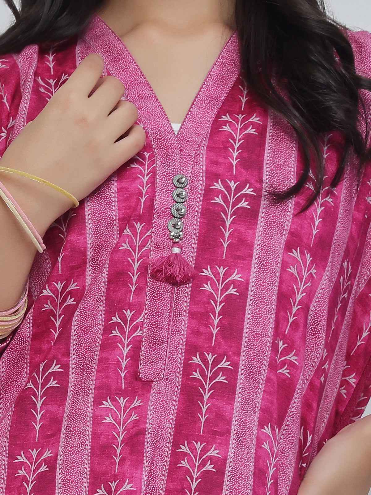 2Pc Embroidered Pret Shirt & Trouser Lawn Magenta - OGE2P-2506017