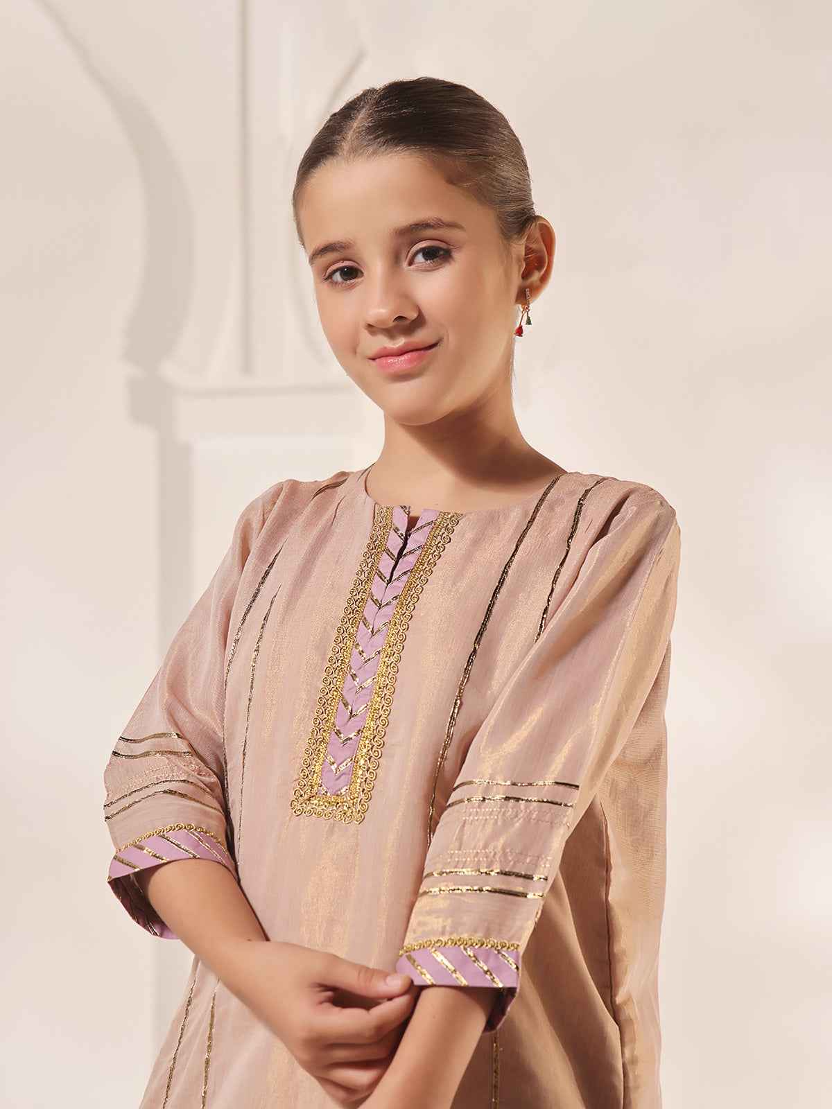 1Pc Fancy Pret Kurti Masoori Light Purple - OGKTG-2303020