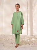 2Pc Dyed Pret Shirt Dupatta Dobby Green - OG2PG-2309008