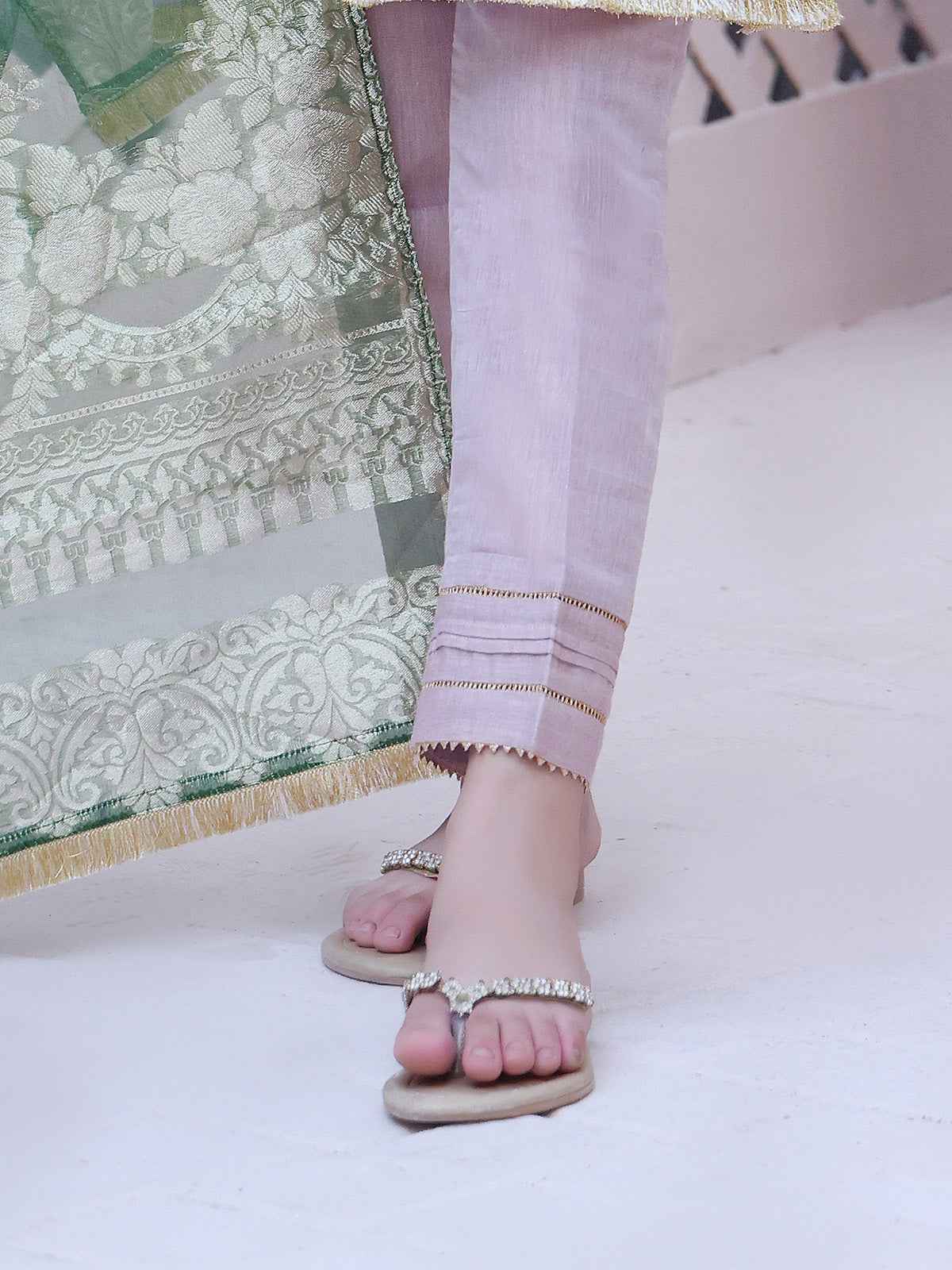Girls' Purple Masoori Trouser - OGSP-2209010-A