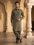 Mens Unstitched Suit Milord Blended Grey Brown_WW-214