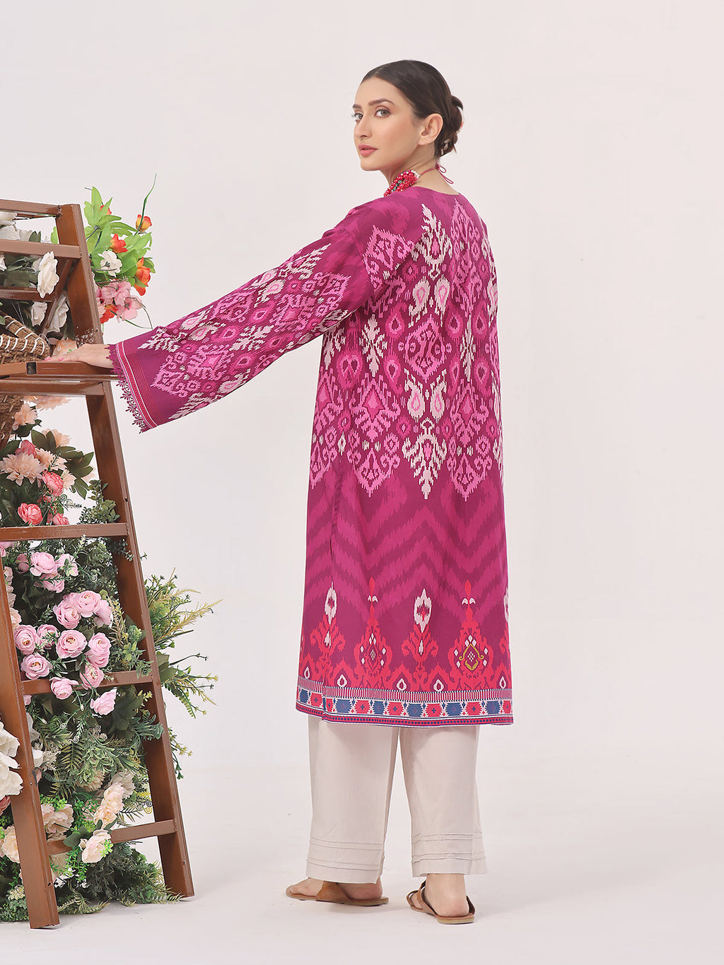 1Pc Printed Pret Kurti Lawn Atishi - OWKT-2401003
