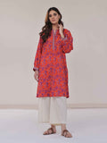 1Pc Printed Pret Kurti Lawn Orange - OWKT-2401008