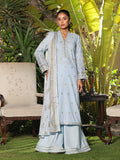 3Pc Embroidered Unstitched Dobby Sky Blue - OLEDC3P-6161-A