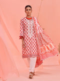 3Pc Embroidered Unstitched Lawn Orange - OLE3P-6143-A