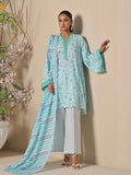2Pc Printed Unstitched Dobby S Green - OLD2P-6210-A