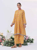 2Pc Printed Unstitched Lawn Mustard - OL2PT-6134-A