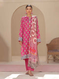 2Pc Printed Unstitched Lawn Pink - OL2P-6194-A