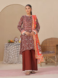 2Pc Printed Unstitched Lawn Brown - OL2P-6207-B-1