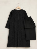 2Pc Embroidered Pret Shirt & Trouser Dyed Cambric Black - OWE2P-2503020