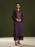 2Pc Embroidered Pret & Unstitched Shirt Trouser Cambric Dark Plum