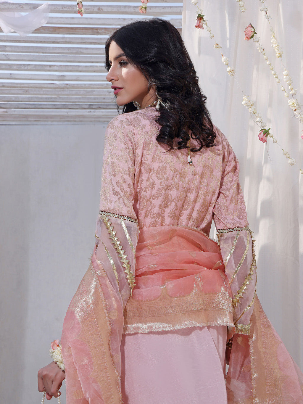 3Pc Formal Suit Pret Raw Silk Pink - OW3P-2207023