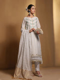2Pc Embroidered Pret Shirt Trouser Masoori Light Green - OWE2P-2303006
