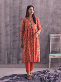 1Pc Printed Pret Kurti Lawn Maroon - OWKT-2301006