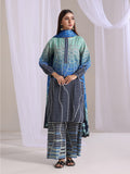 3Pc Printed Pret Suit Lawn Blue - OW3P-2505008