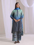 3Pc Printed Pret Suit Lawn Blue - OW3P-2505008
