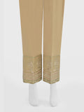 Women Beige Lawn Trouser - OWESP-2301029-1