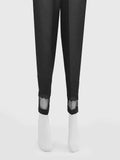 Women Black Silk Blend Trouser - OWCP-2208029