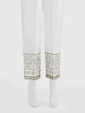 Women White Lawn Trouser - OWESP-2301029