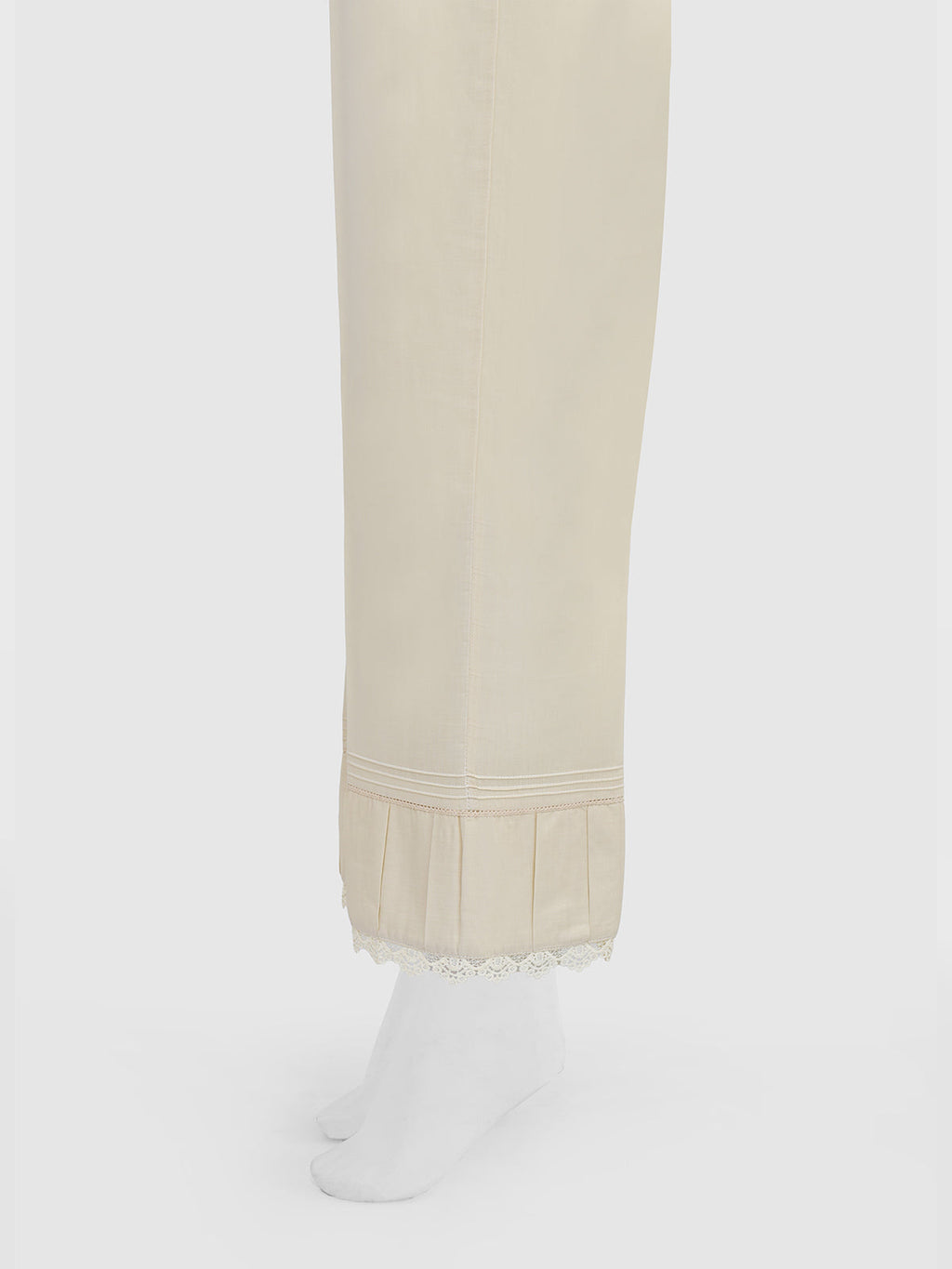 Women Off White Lawn Trouser - OWSP-2203010-1