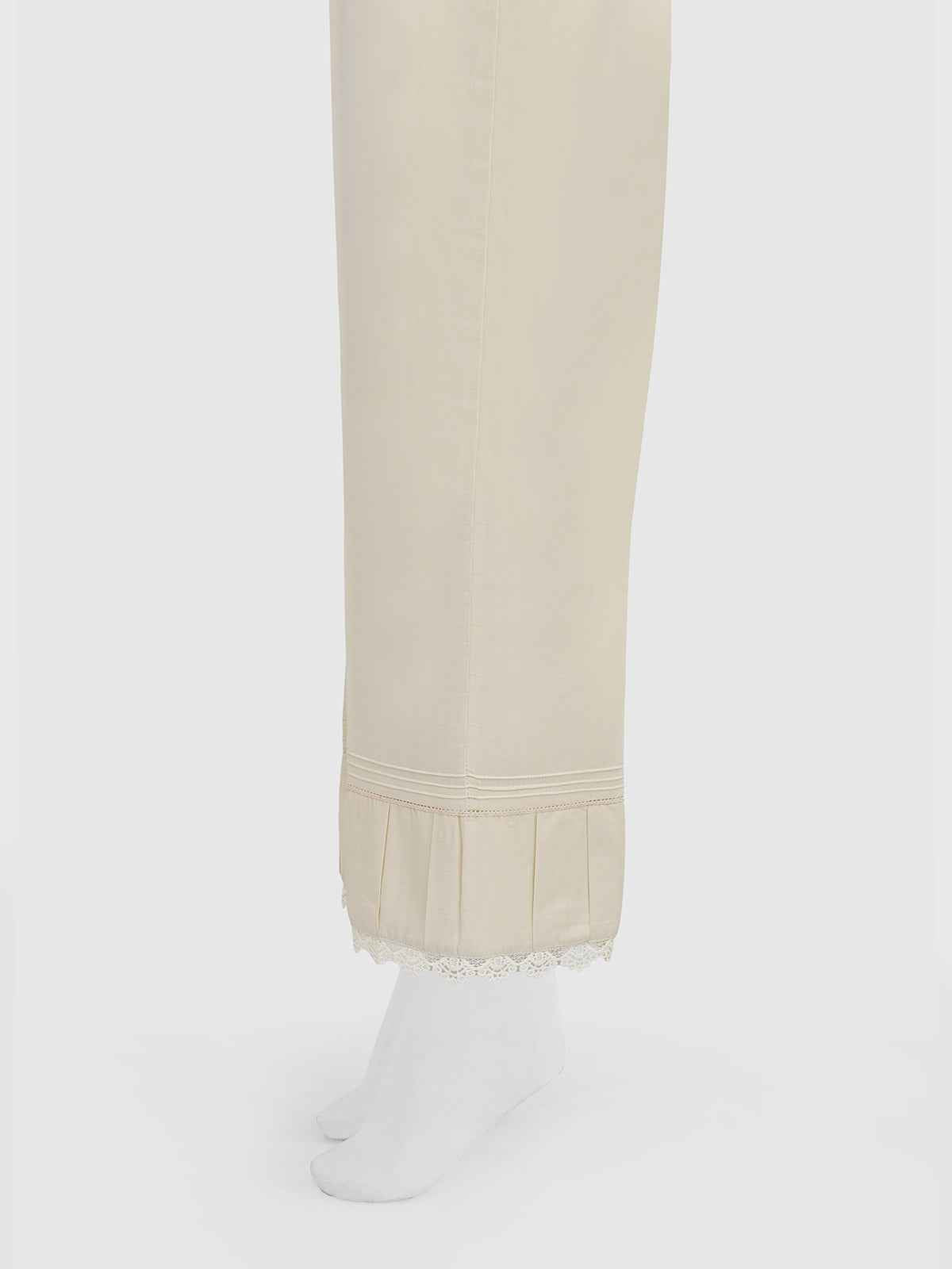 Women Off White Lawn Trouser - OWSP-2203010-1