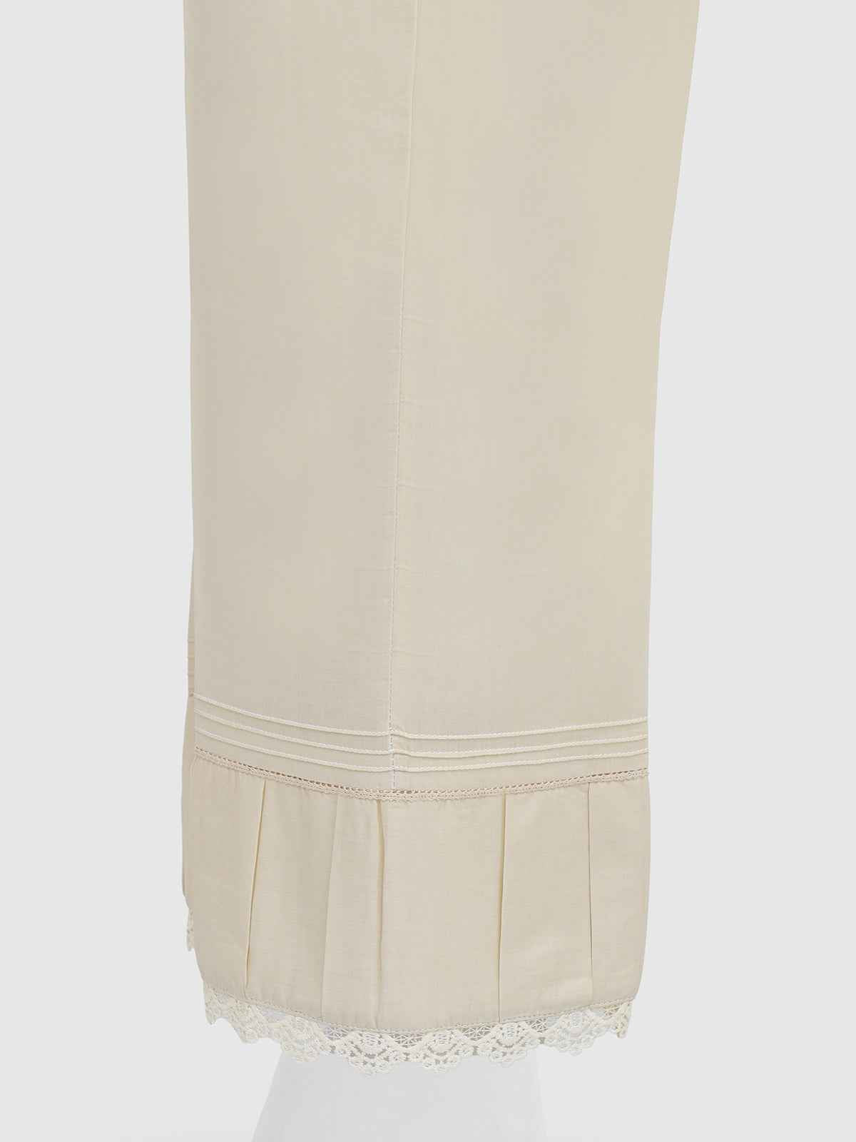 Women Off White Lawn Trouser - OWSP-2203010-1