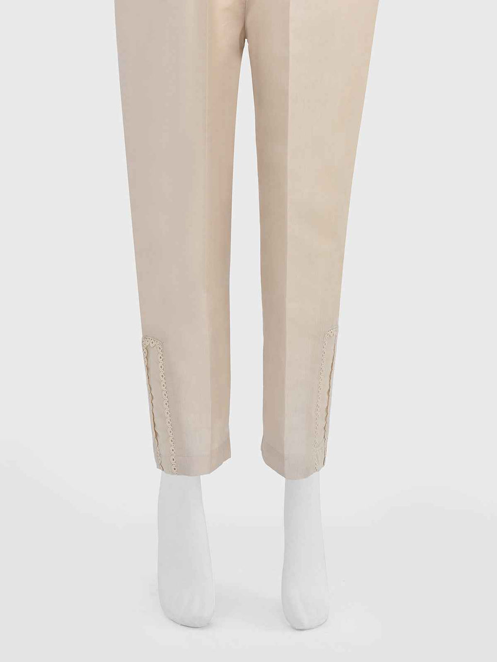 Women Beige Silk Blend Trouser - OWSP-2208028-2