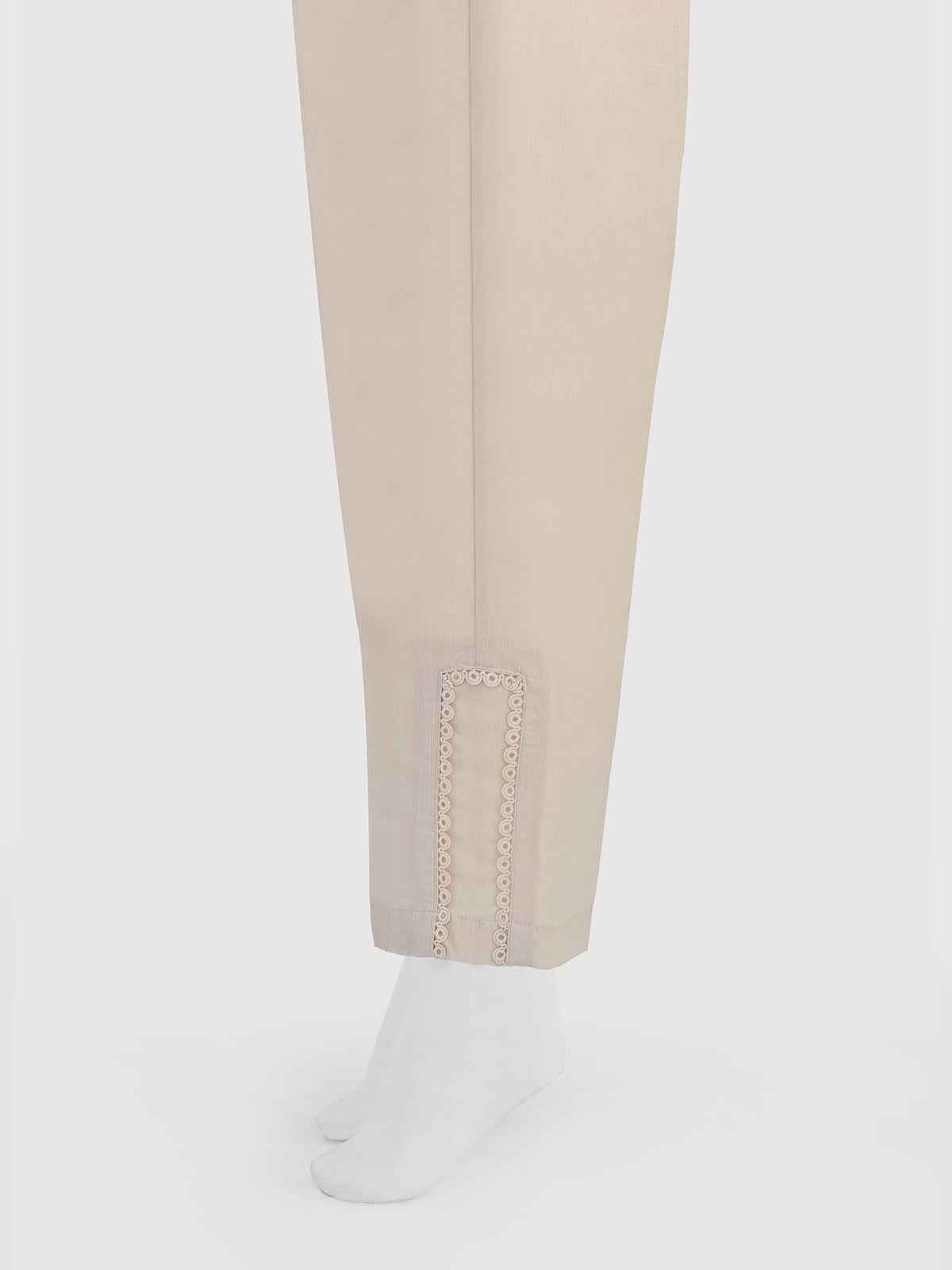 Women Beige Silk Blend Trouser - OWSP-2208028-2