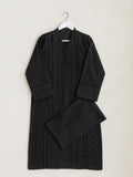 2Pc Dyed Pret Shirt & Trouser Cambric Black - OW2P-2411024-1