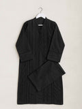 2Pc Dyed Pret Shirt & Trouser Cambric Black - OW2P-2411024-1
