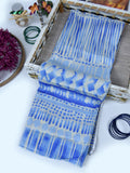 1Pc Printed Pret Dupatta Lawn Blue 02 - OWDT-2411037-1
