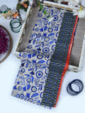 1Pc Printed Pret Dupatta Lawn Blue 03 - OWDT-2411037-1
