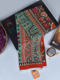1Pc Printed Pret Dupatta Lawn Multi - OWDT-2504020-4