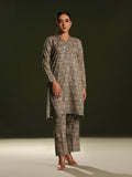2Pc Printed Unstitched Cambric Green - OC2PT-6271-A