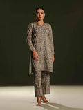 2Pc Printed Unstitched Cambric Green - OC2PT-6271-A
