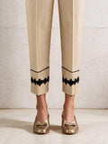 Women Beige Lawn Trouser - OWSP-2109014