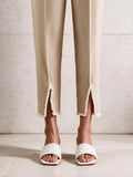 Women Beige Lawn Trouser - OWSP-2203006