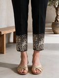 Women Black Lawn Embroidered Trouser - OWESP-2203005